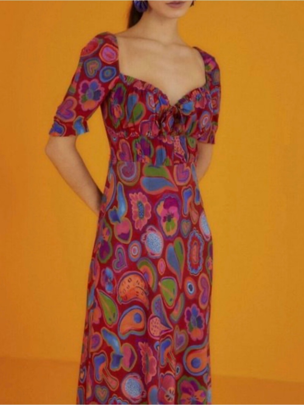 FARM RIO Pink Floral Paisley Maxi Dress